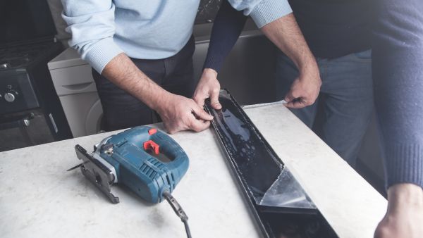 Kitchen Countertop Cutting