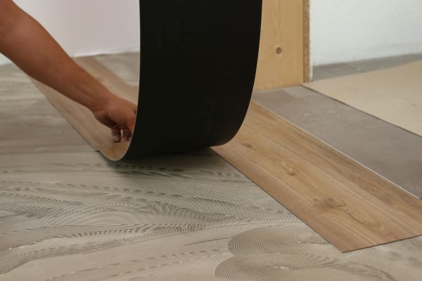 Vinyl Tile Laying
